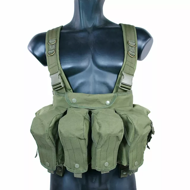MetalTac Airsoft Vest Chest Rig Green Fully Adjustable Tactical