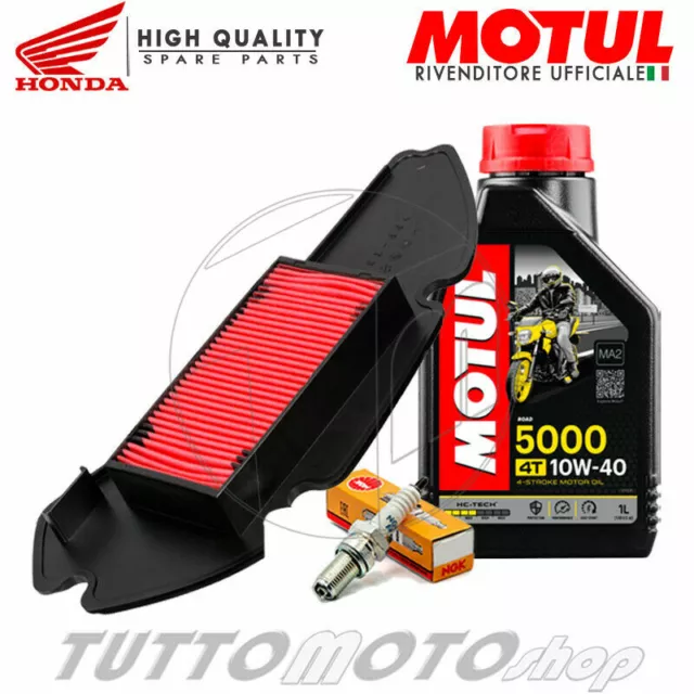 Kit Tagliando Honda Pes Ps 150 2006 2007 2008 2009 Olio Motul Filtro Candela