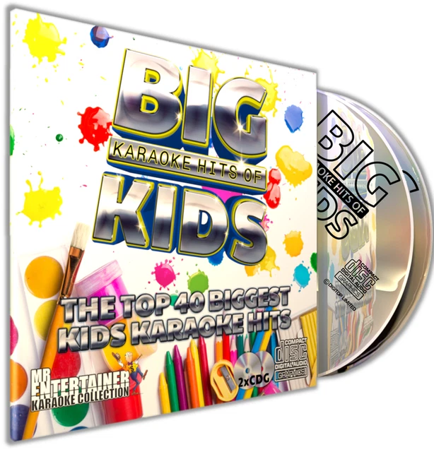 Mr Entertainer Kids Party Karaoke Vol.2 – Double CD+G Disc Set – Children's Hits