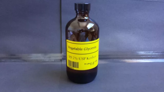 100% PURE KOSHER USP VEGETABLE GLYCERIN -FOOD GRADE- 8 oz