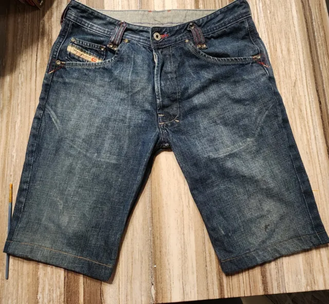 Diesel Industry Men's Shorts, Size 30, Denim Shorts Made In Italy