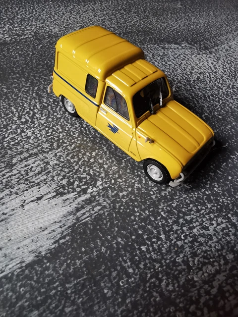 VOITURE MINIATURE DE La Poste Renault 4L Fourgonnette - 1962 1/43 EUR 2 - Foto 4