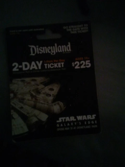 (2) Disneyland Tickets 2-Day Anaheim CA - One park per day