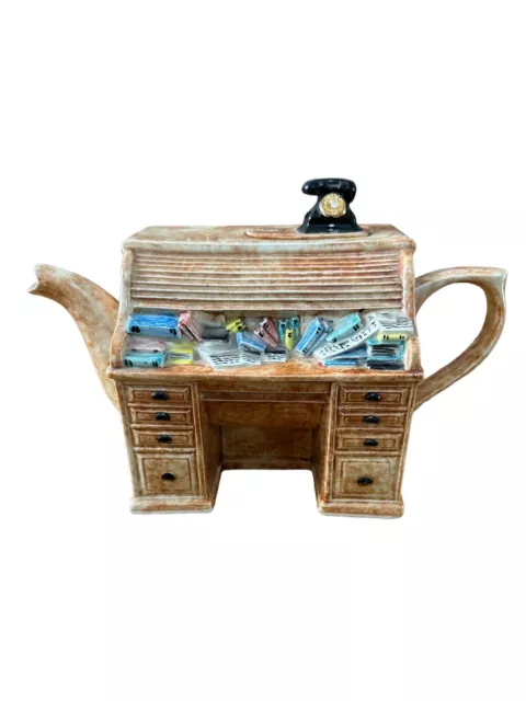 Vintage Swineside Ceramics English Pottery. Bureau / Writing  Desk Teapot