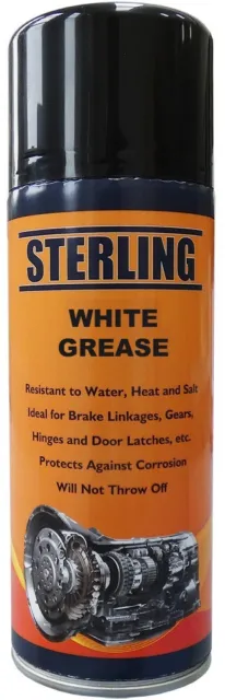 STERLING White Grease with PTFE 400ml Car, Caravan, Truck x1