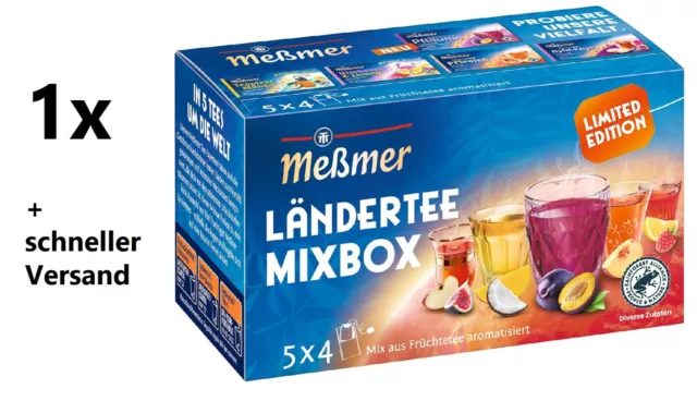 1x Meßmer Ländertee Mixbox  (5 Sorten à 4 Teebeutel)