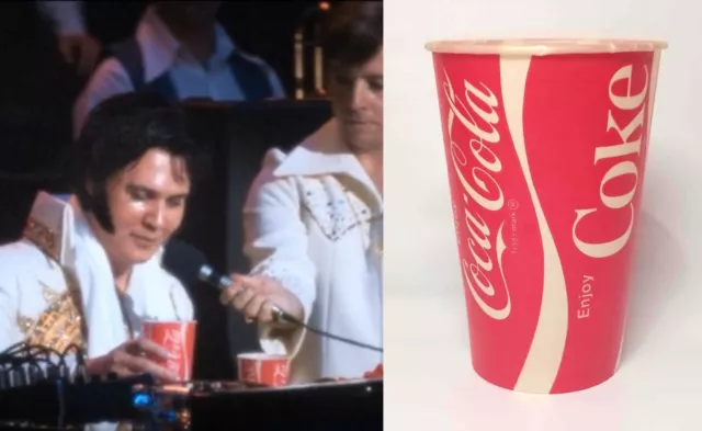 Elvis 2022 Movie Film Prop Unchained Melody Screen Used Coke Cup Austin Butler