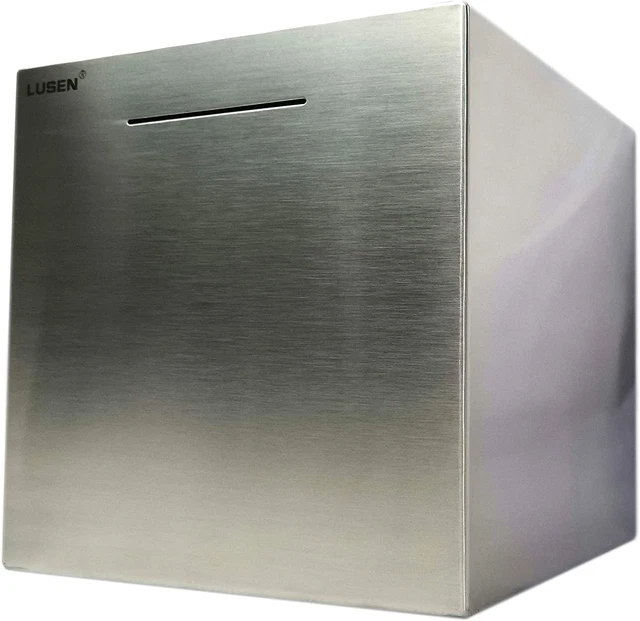 Bigger Safe Piggy Bank Made of Stainless Steel,Bigger Safe Box Money Savings Ban
