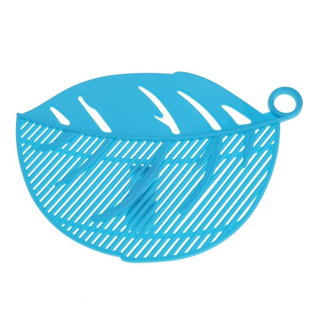 Placa filtrante drenaje de arroz de plástico para lavar verduras (azul)