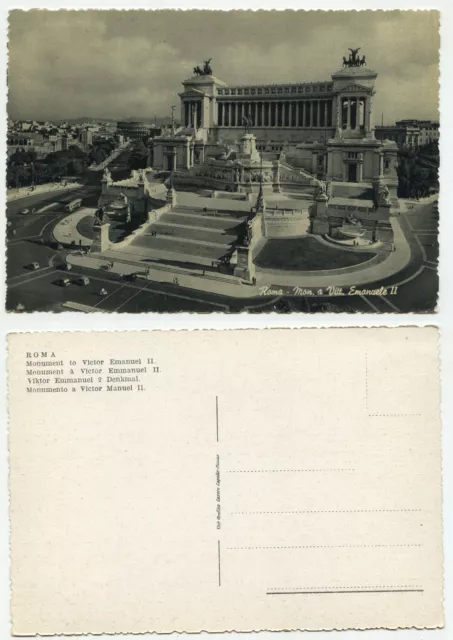 01299 - Vittorio Emmanuel II Monument - Rome - old postcard