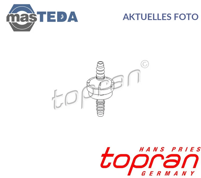 112 283 Ventil Luftsteuerung-Ansaugluft Topran Neu Oe Qualität