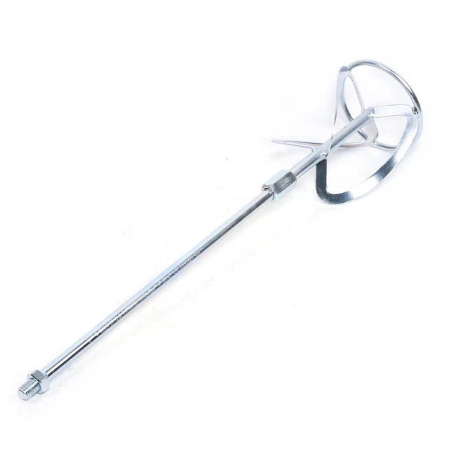 Silver Galvanized Alloy Drywall Mud Mixer Mixing Stirring Rod Paddle for Blender