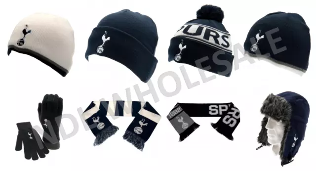 TOTTENHAM HOTSPUR FC Strickhandschuhe Strickmütze Schal Geburtstag Weihnachtsgeschenk