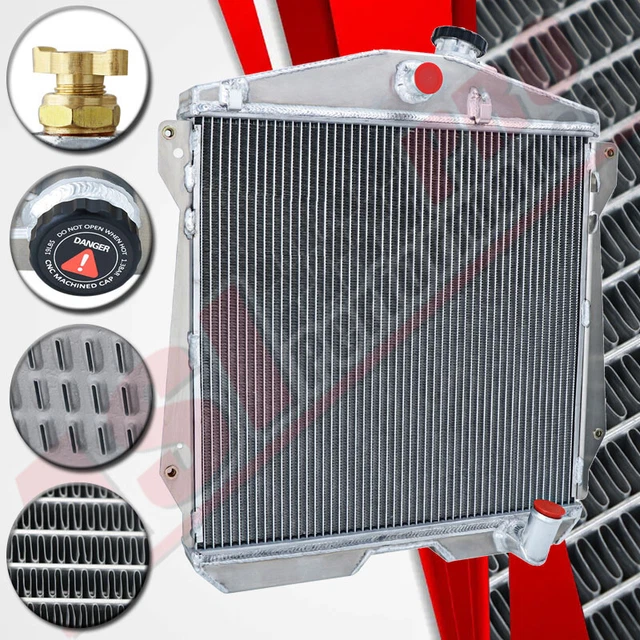 3 Row Aluminum Radiator for 1943-48 Chevy Fleetline/FleetMaster/Stylemaster L6