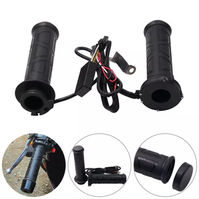 Motorcycle Heated Grips 12V 22 mm 7/8'' Adjustable Hot Hand Motorbike Scooter