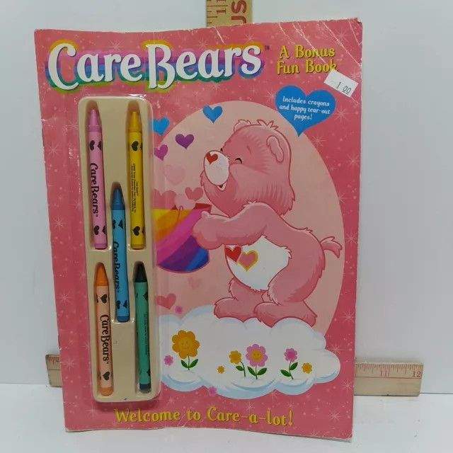 Care Bears Kids Coloring & Activity Book Set of 2 With Care Bear Crayons!