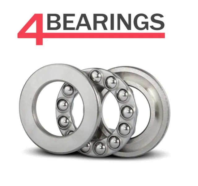 51104 20mm x 35mm x 10mm 3 Part Thrust Ball Bearing