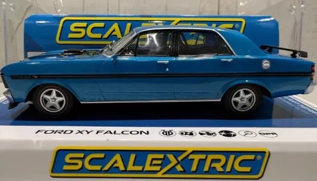 Scalextric C4171 Ford XY Falcon GTHO Phase III Electric Blue Slot Car 1:32