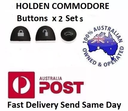 New 2x  Holden Commodore Silicone Key Buttons SET VS VT VX VY VZ WH WK WL