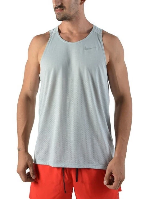 MENS NIKE BREATHE Rise 365 Running Gym Training Vest Tank Top BV4697 077 Small 34.99 PicClick UK