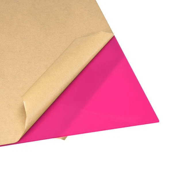 2uds Rosa Fundido Acrílico Hoja, 12"x 12", 3mm Grosor Plástico PMMA Acrílico