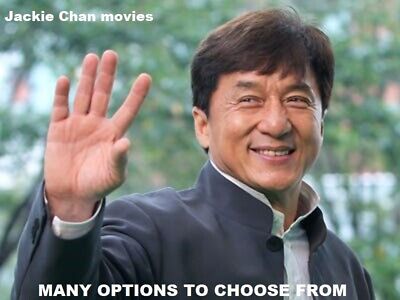 Jackie Chan movies * Many options to choose from * READ DESCRIPTION! * Free Ship