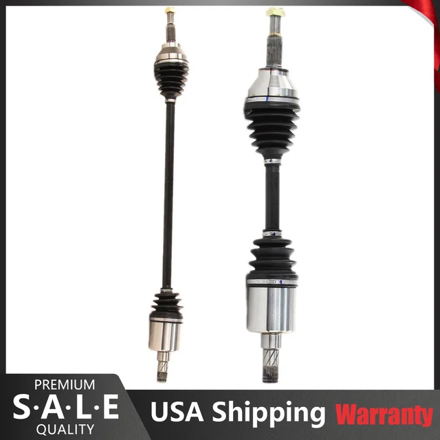 Front Left & Right Pair CV Axle Joint Shaft For 2003-2004 Saturn Ion Auto Trans