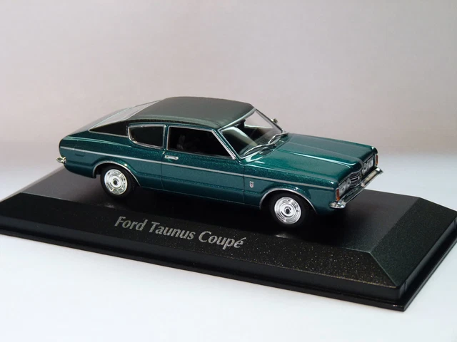 1:18 gegoten model Ford Taunus L Coupé uit 1971 oker KK Models