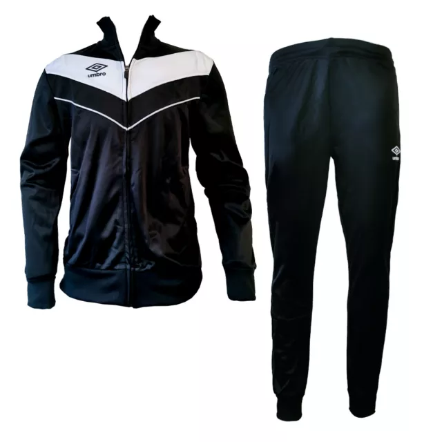 Umbro Tuta Uomo Full Zip acetata Nuova Collezione Art.00214