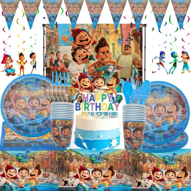 DISNEY LUCA BIRTHDAY Party Supplies Balloons Decors Tableware Cake Banner  Plates £4.59 - PicClick UK