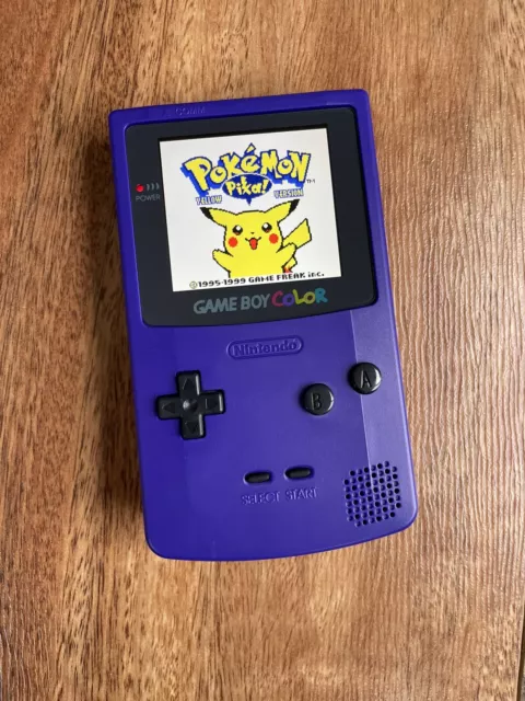 Nintendo Gameboy Color Colour Game Boy BACKLIT IPS Q5 GBC 🔹Grape Purple🔹