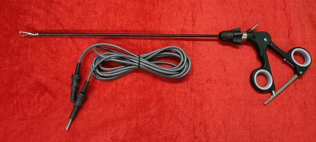 Laparoscopic Monopolar Right Angle Mixter 90Degree 5mmx330mm & Cable Reusable