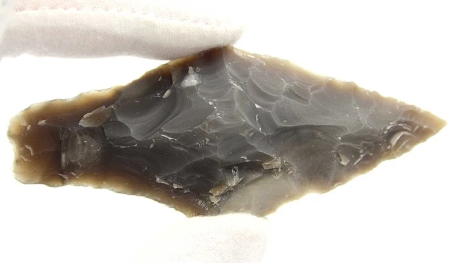 Ancient Rare Battle Hunting Stone Flint Arrowhead Spear Neolithic Bronze Age