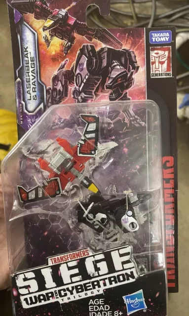 2018 Hasbro TOMY Transformers Cybertron War Siege RAVAGE & LASERBEAK Cassettes