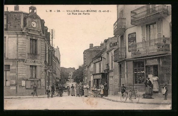 CPA Villiers-sur-Marne, La Rue de Paris