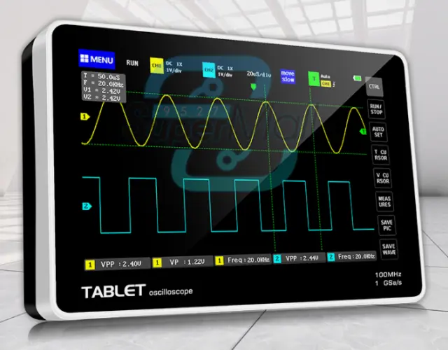 Flat panel digital oscilloscope FNIRSI-1013D dual channel 100M bandwidth 1GS sam