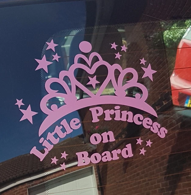 Prncess on Board Car Decal / Vnyl Stcker. Fun Baby on Board | Etsy