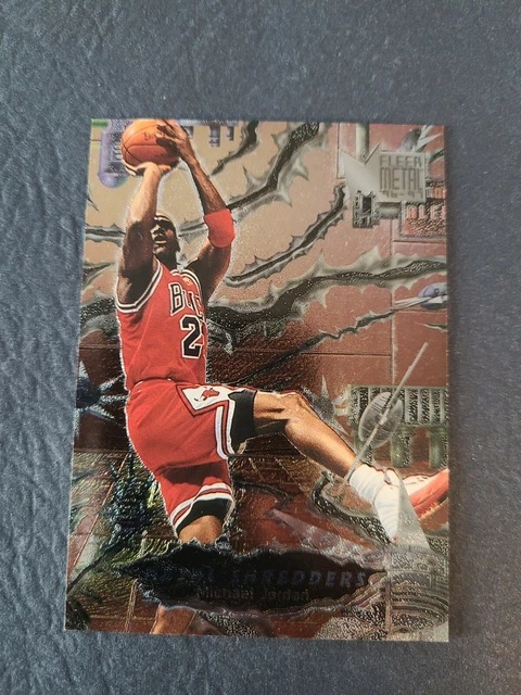 1996-97 FLEER METAL #241 Michael Jordan “Metal Shredders”, Chicago