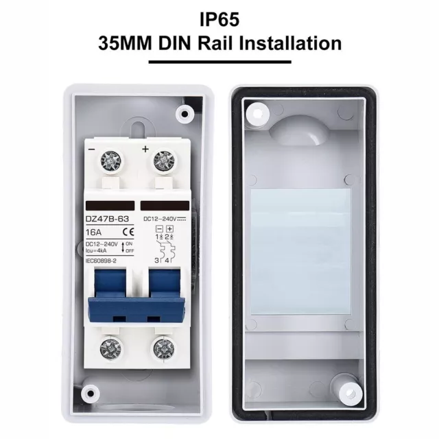 Solar-Photovoltaic Cella Combinatore Scatola Dc Interruttore + Junction-Box Au