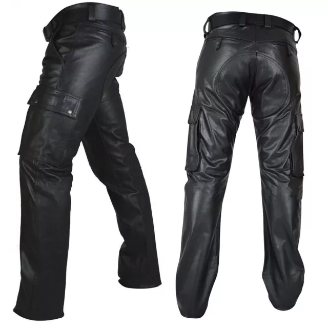 Pants Hip Hop Motorcycle Trousers PU Leather Party Costume Pencil Pants