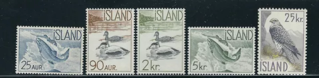 Islanda 1959-60 Pesce Papere Aquila (Scott 319-23 Set Completo Di 5) VF MNH
