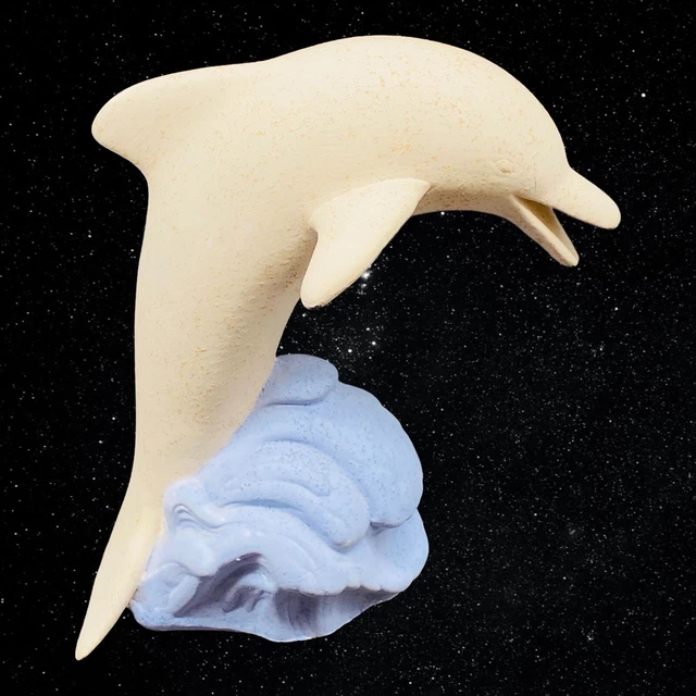 The Sundance Co. Florida Ceramic Dolphin On Wave Figurine 5.25”T 4.5”W