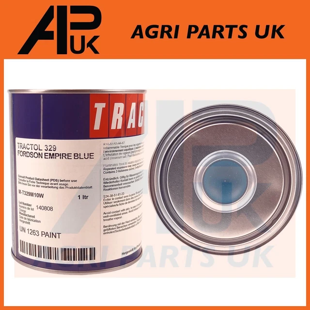 1L EMPIRE BLUE Tractol Paint for Ford Fordson Major Dexta Super Power