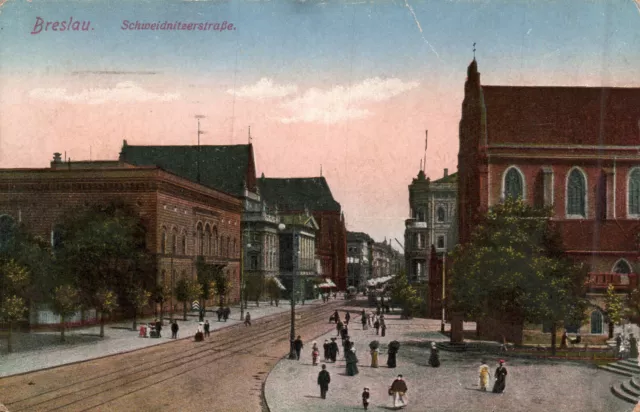 AK Breslau Schweidnitzerstraße 1918 (Nr. 2035)