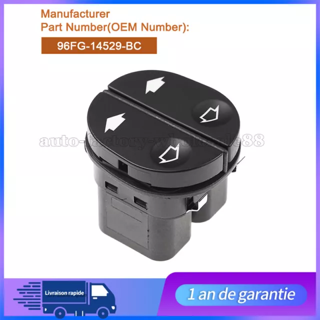 Bouton de Lève-Vitre Electrique 1007910 pour Ford Fiesta Fusion Ka Puma Streetka