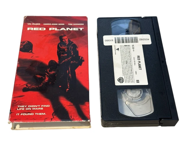 RED PLANET VHS WB 2001 Val Kilmer Sci-Fi Bad Computer Animation Carrie ...