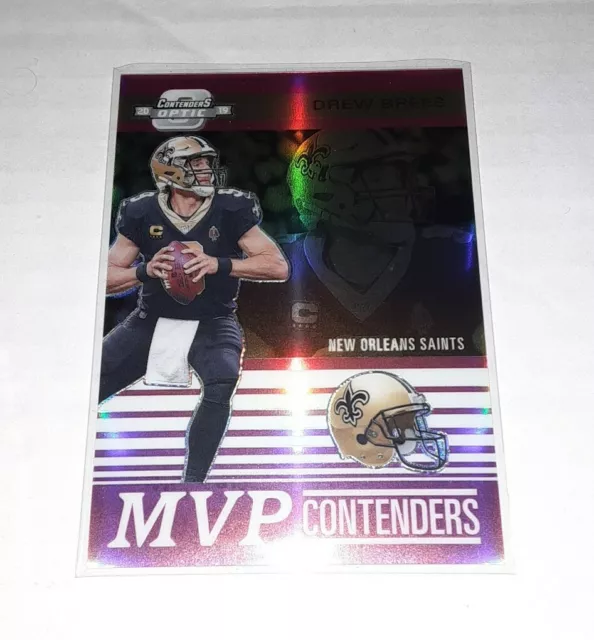 AH 2019 Panini Contenders Optic Winning Ticket Drew Brees Pink Prizm 40/75