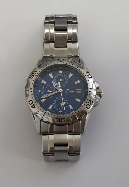 LOTUS MONTRE HOMME Quartz Analogique Bracelet Acier inoxydable Réf