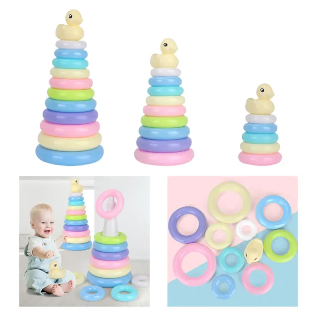 Baby Gift Set  Bunte Stapelringe Stacking Cups Shape Sorting Rings Toddler Toy