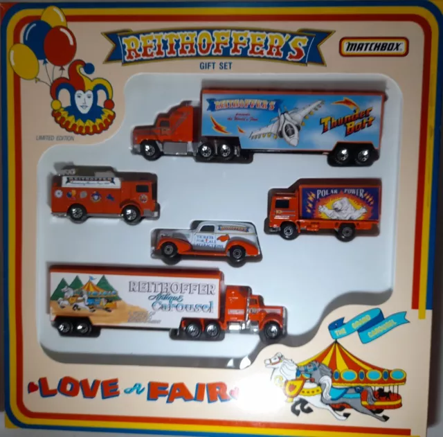 Matchbox Reithoffer's Fair Ground 5 Vehicle Set - White Rose Collectibles - New 3